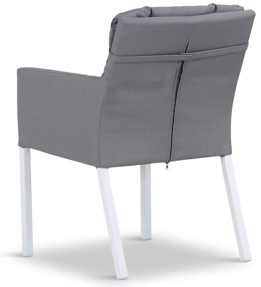 Tuinset 4 personen 180 cm Outdoor textiel Wit Lifestyle Garden Furniture Parma/Concept