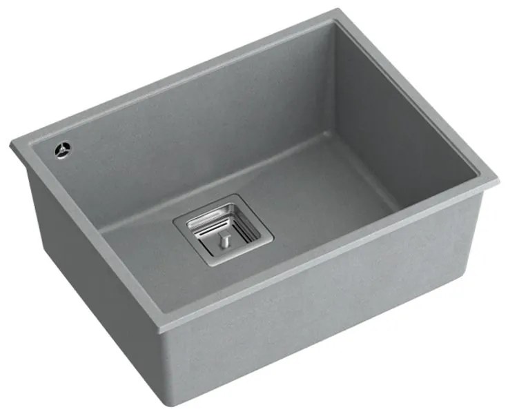 granieten spoelbak DAVID 50 Grey Metallic