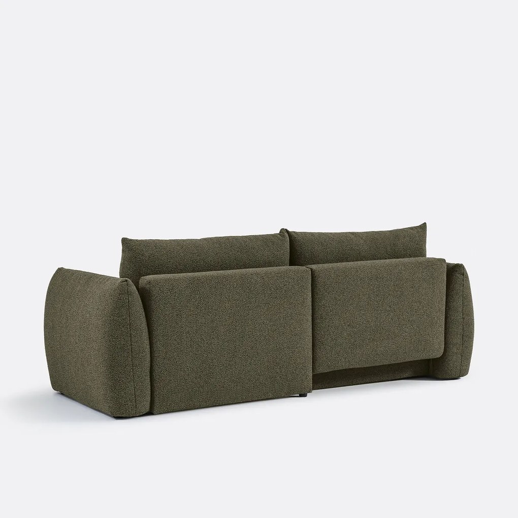 Ombouwbare hoekbank met koffer, fijne badstof, Edith