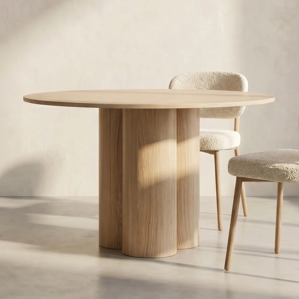 Design Eettafel Naturel - 110 X 110cm.