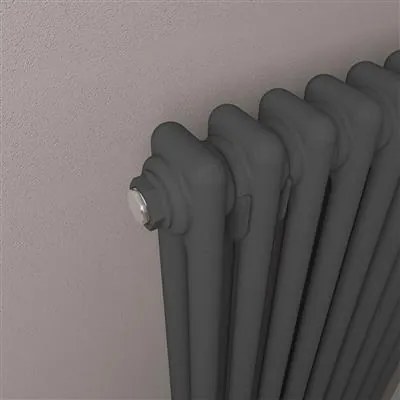 Eastbrook Imperia 2 koloms radiator 100x60cm 1407W antraciet