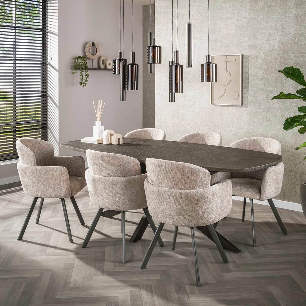 Draaibare Eetkamerstoel Beige