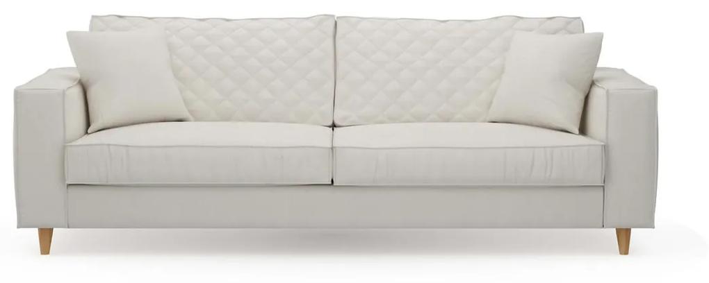 Rivièra Maison - Kendall Sofa 3,5 Seater, oxford weave, alaskan white - Kleur: bruin