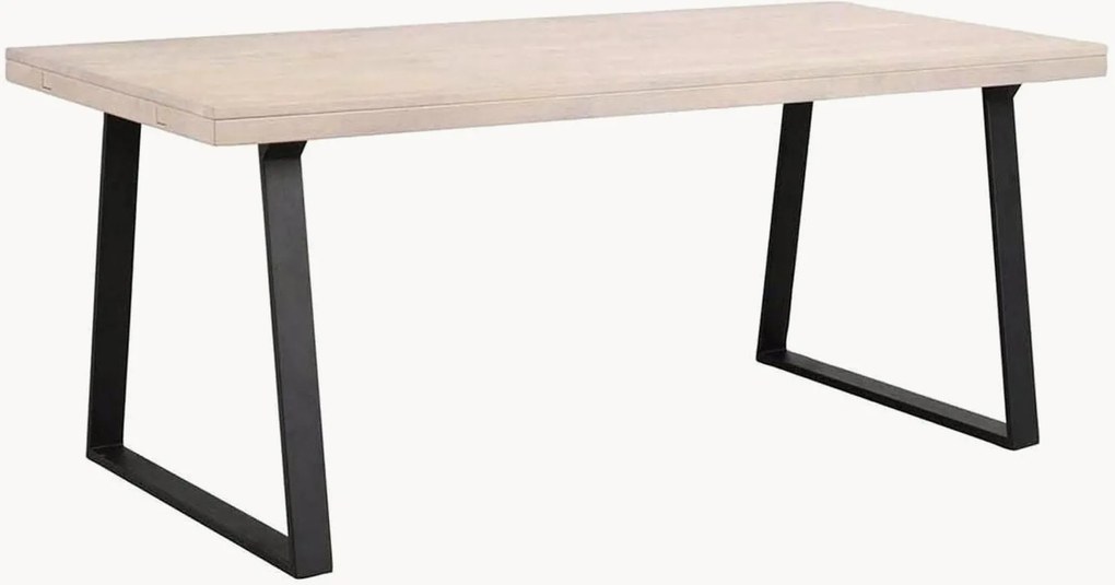 Eettafel Brooklyn met eikenhouten blad
