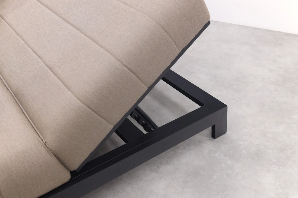 Mexico 2-persoons sunbrella ligbed - Taupe