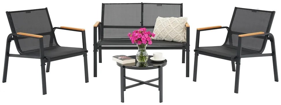 Moreno Garden Point tuinset zwart