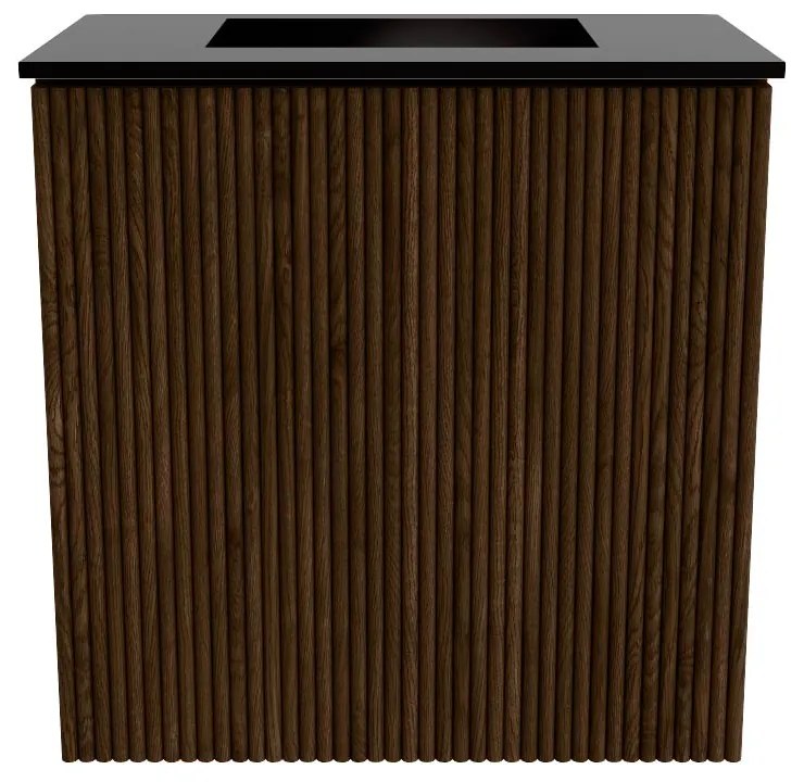 Mondiaz Joya 40cm toiletmeubel walnut met wastafel faye midden zonder kraangat urban
