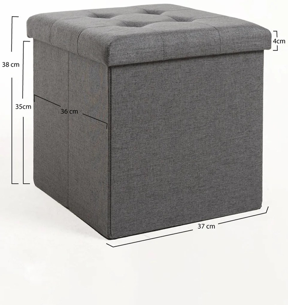 Puff Opbergknop 38 cm Stof
