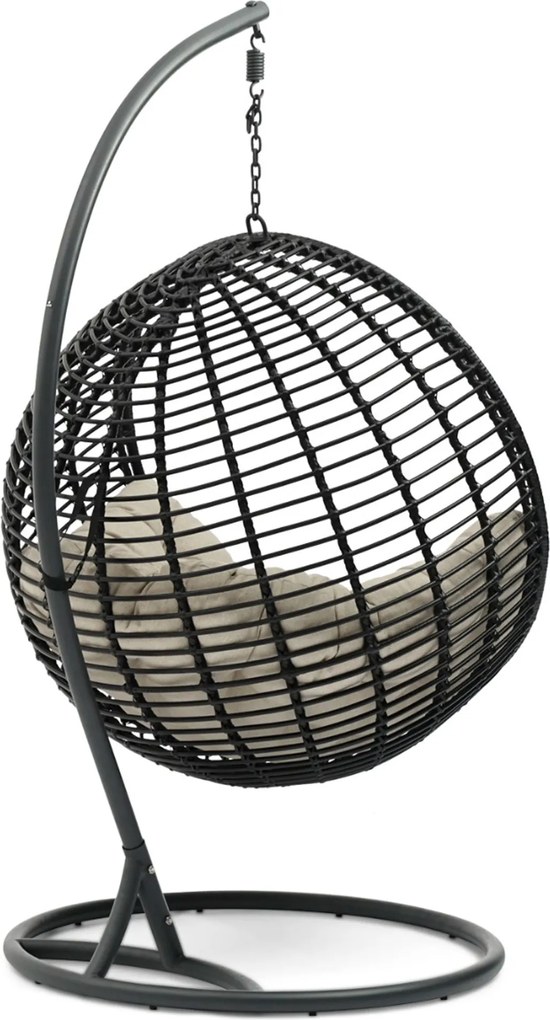 Coco Dream Hangstoel Wicker Grijs