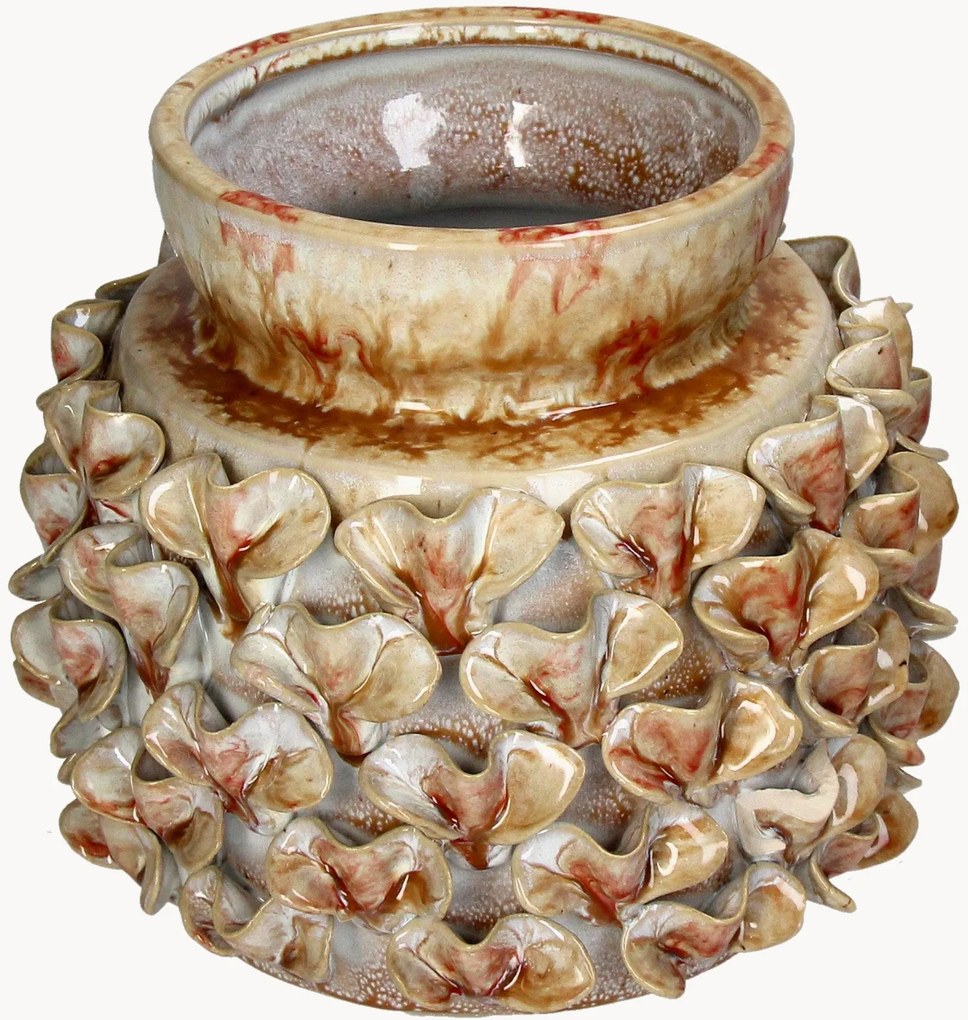 Steengoed vaas Blooming, H 21 cm