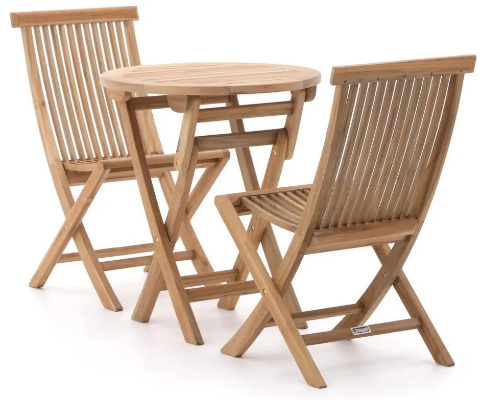 Bistro- en balkonset Sunyard  | 2 personen | Tuinset teakhout | 3-delig | Kees Smit Tuinmeubelen