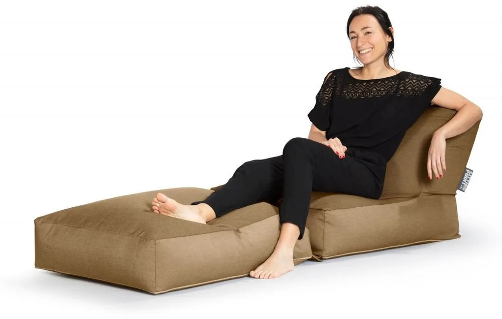 Zitzak/Loungebed Twist Outdoor Plus - Brown