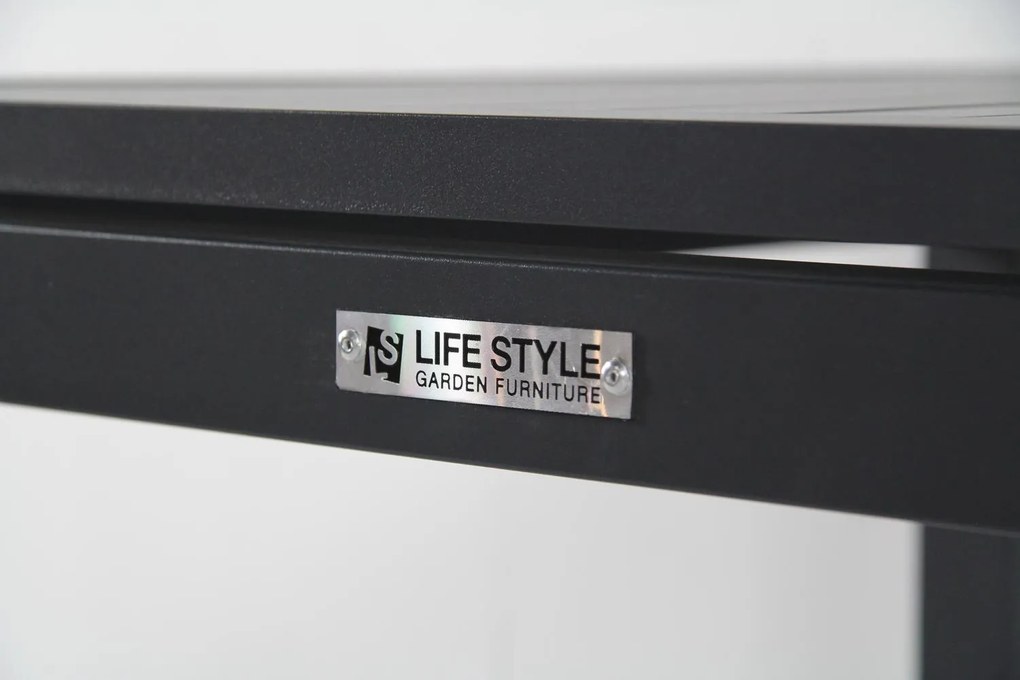 Tuinset 6 personen 220 cm Aluminium Grijs Hartman Aruba/Concept