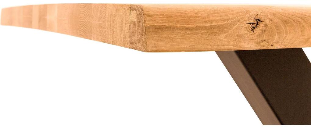 Goossens Eettafel Blade, Boomstamblad 220 x 100 cm 5 cm dik