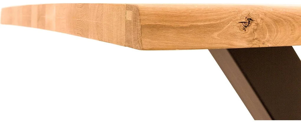 Goossens Eettafel Blade, Boomstamblad 260 x 100 cm 5 cm dik
