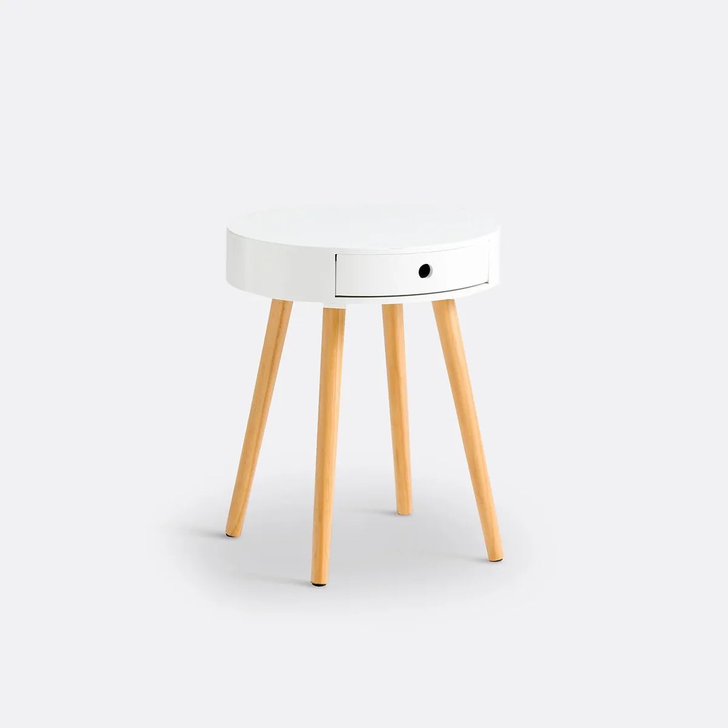 Rond nachtkastje Selisa