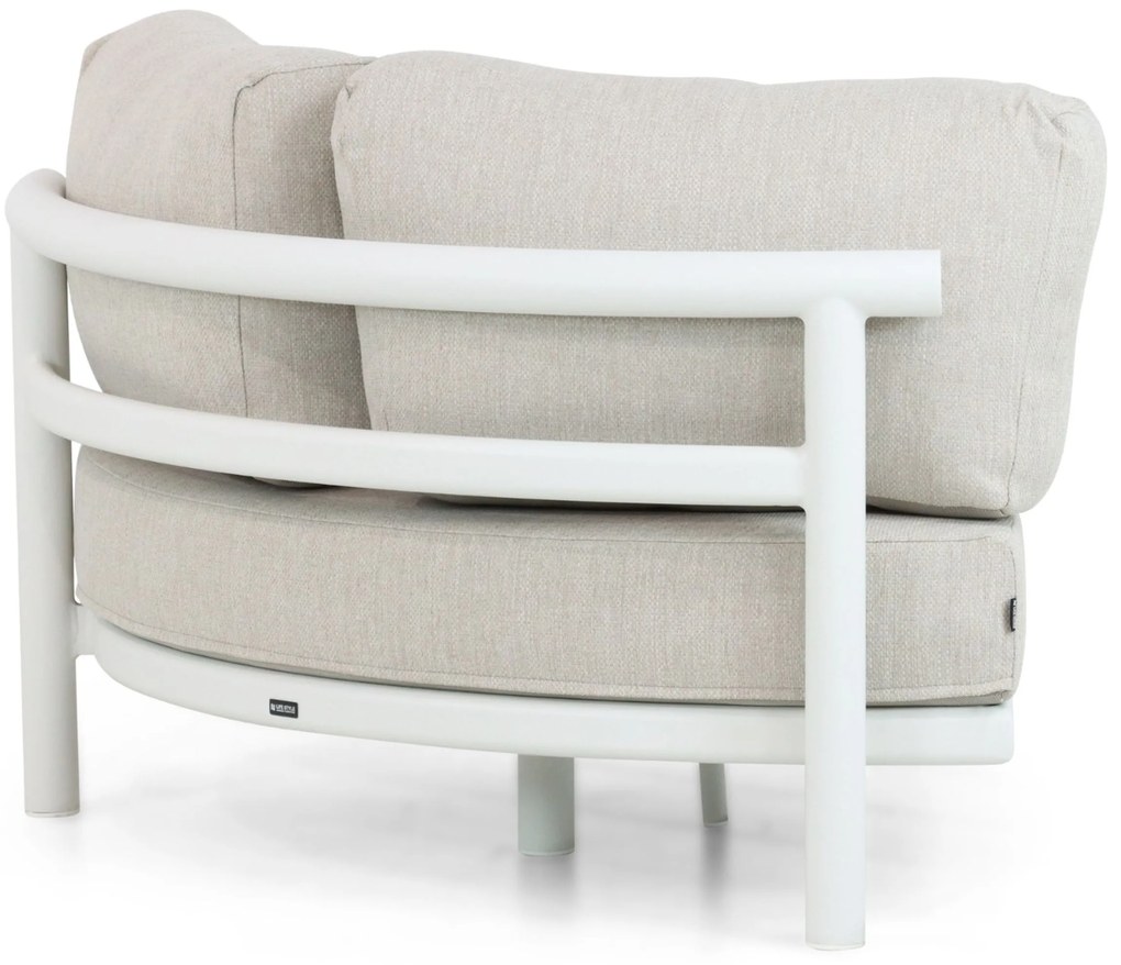 Hoek loungeset 5 personen Aluminium Wit  Lifestyle Garden Furniture Harmonic