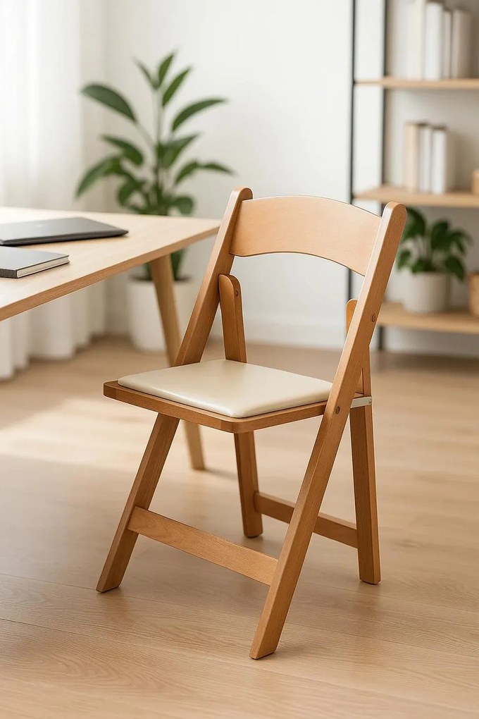 Pak 4 Wala houten klapstoelen in