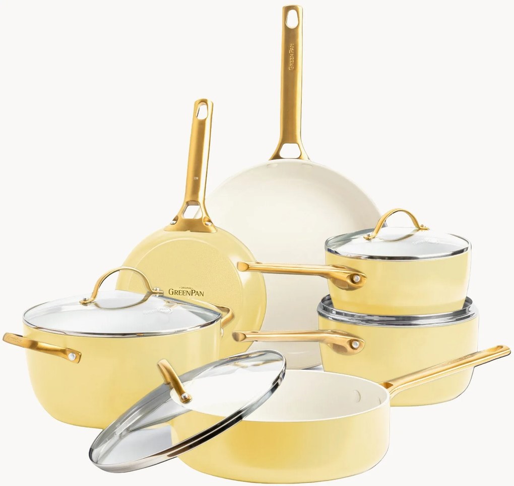 Kookset Padova met antiaanbaklaag, 10-delig