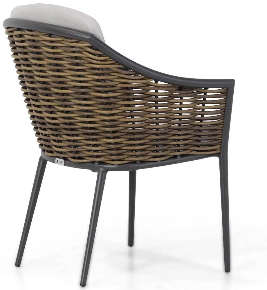 Bistroset 2 personen 70 cm Aluminium/wicker Grijs Coco Olivine/Como