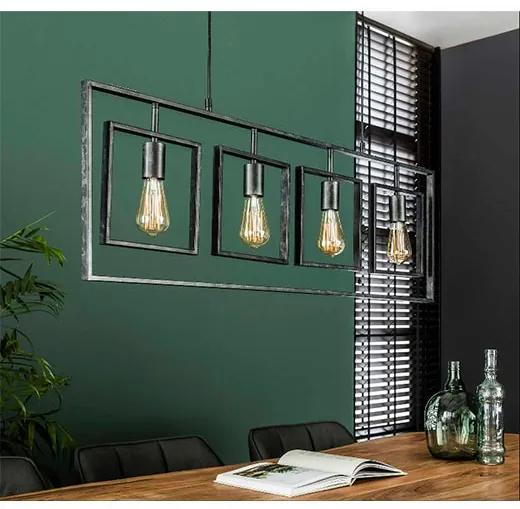 Miller 4-lichts Hanglamp Industrieel | Kalfort | Metaal | Charcoal   | Cavetown