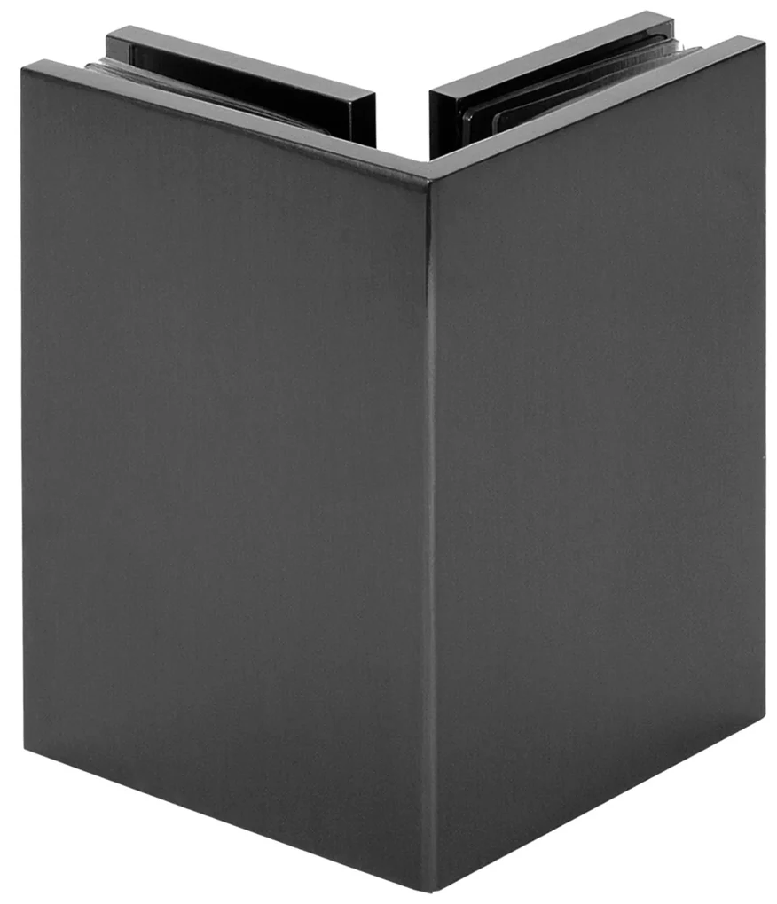 Brauer JC profielloze inloopdouche 90x110/30cm reversed gunmetal geborsteld