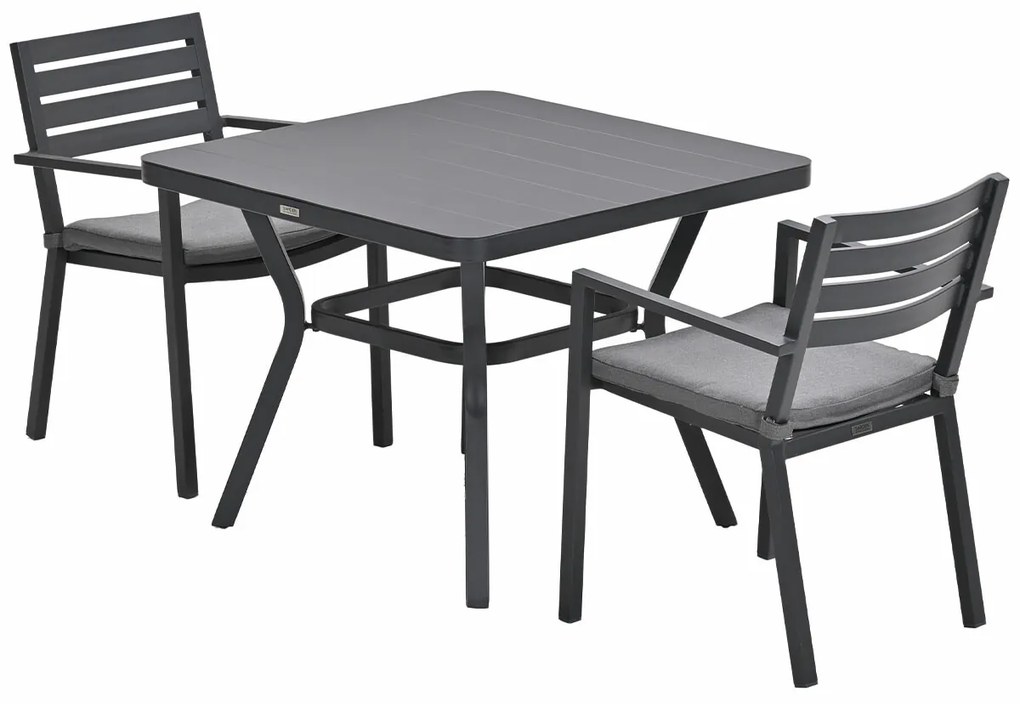 Garden Impressions Amarillo bistro tuinset 3-delig - Mina tuintafel 90x90 cm