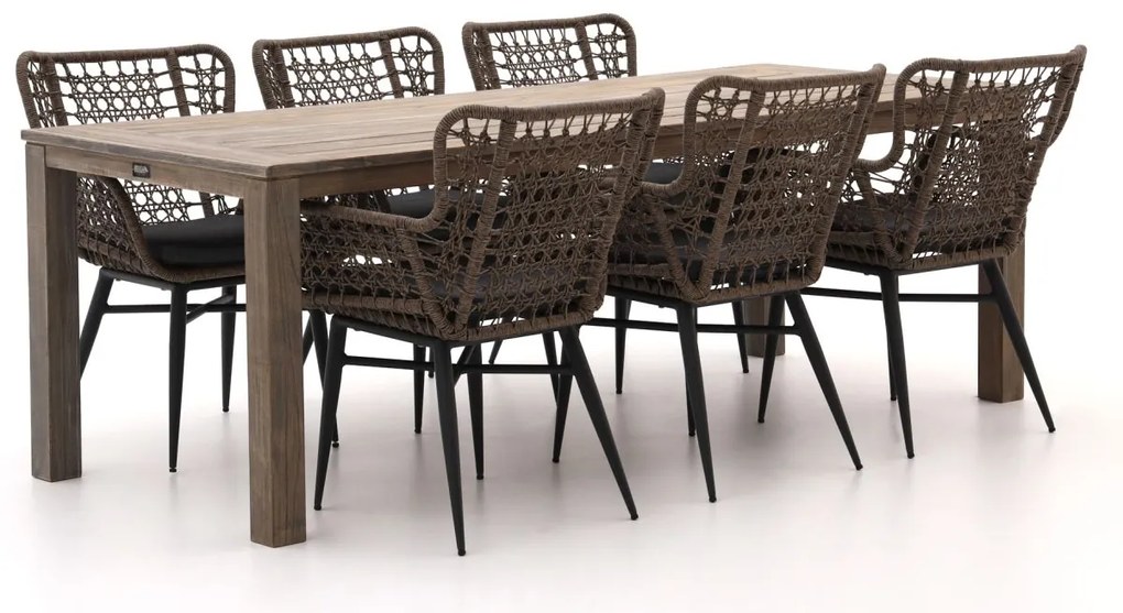 Intenso Busso/ROUGH-S 220cm dining tuinset 7-delig