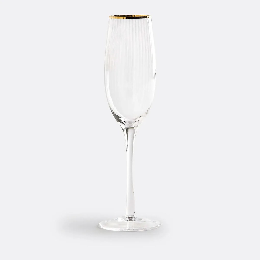 Set van 4 champagne glazen, Lurik