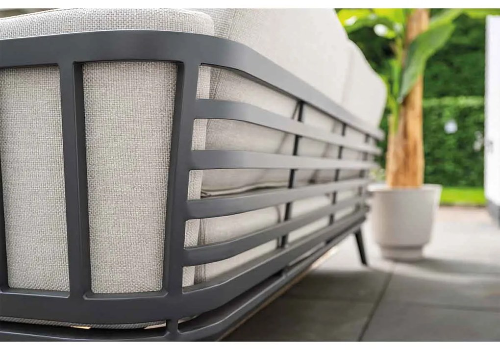 Garden Impressions Sentosa loungeset 4-delig - donker grijs