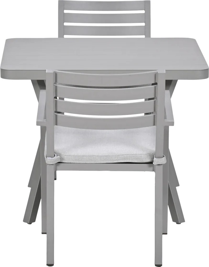 Garden Impressions Amarillo bistro tuinset 3-delig - Mina tuintafel 90x90 taupe