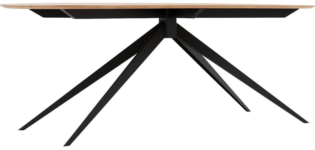 Goossens Excellent Eettafel Uniek, Semi rond 200 x 100 cm