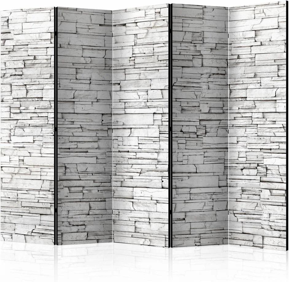 Vouwscherm - Witte muur 225x172cm