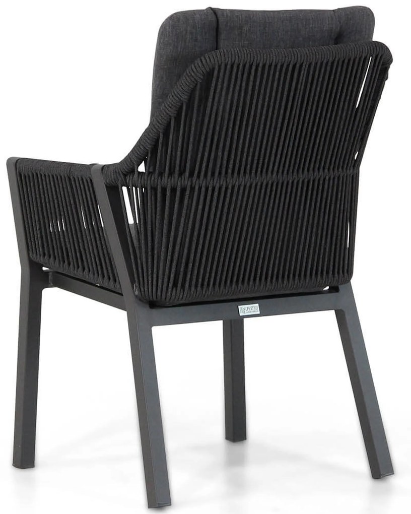 Tuinset 6 personen 217 cm Aluminium/Rope Grijs Lifestyle Garden Furniture Verona/Young