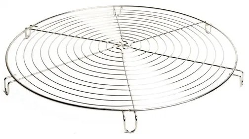 Taartrooster van roestvrij staal, rond