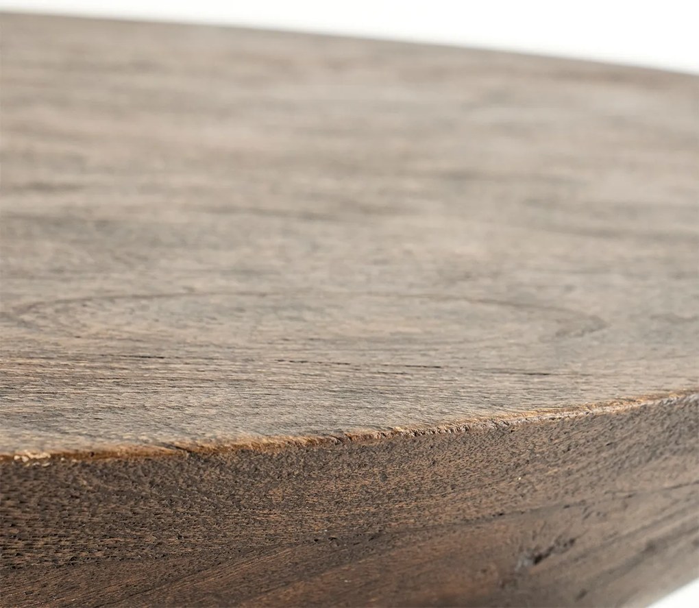 Salontafel Organisch Hout Bruin - 75 X 59cm.