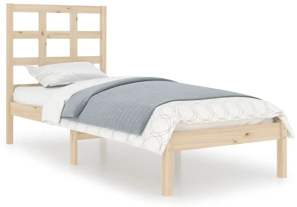 vidaXL Bedframe massief hout 90x190 cm 3FT Single