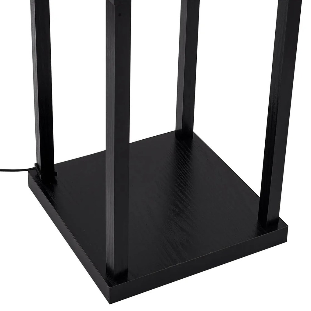 Design vloerlamp zwart met wit incl. LED - Nea