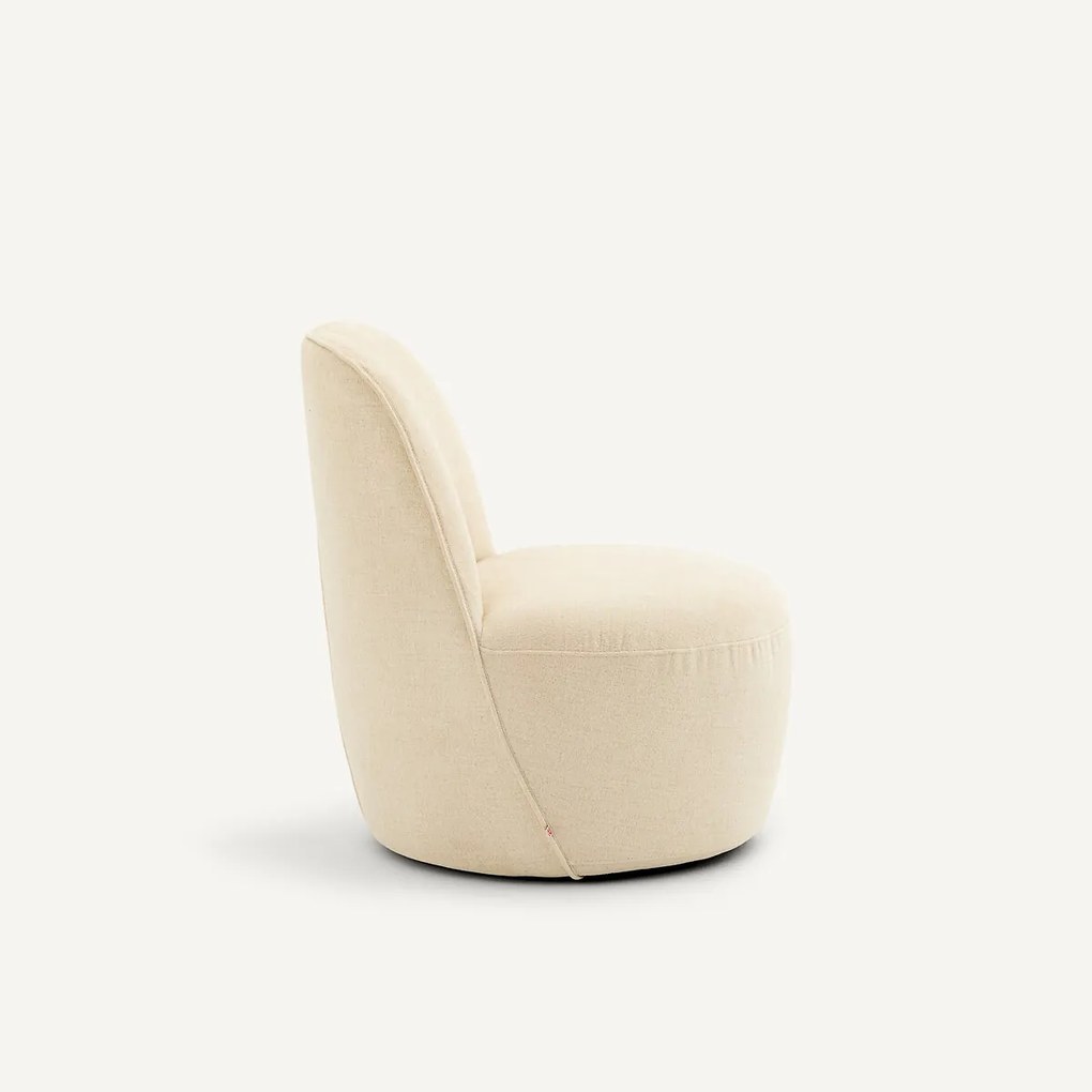Draaibare fauteuil, in polyester, ROSEBURY, ontwerp Emmanuel Gallina