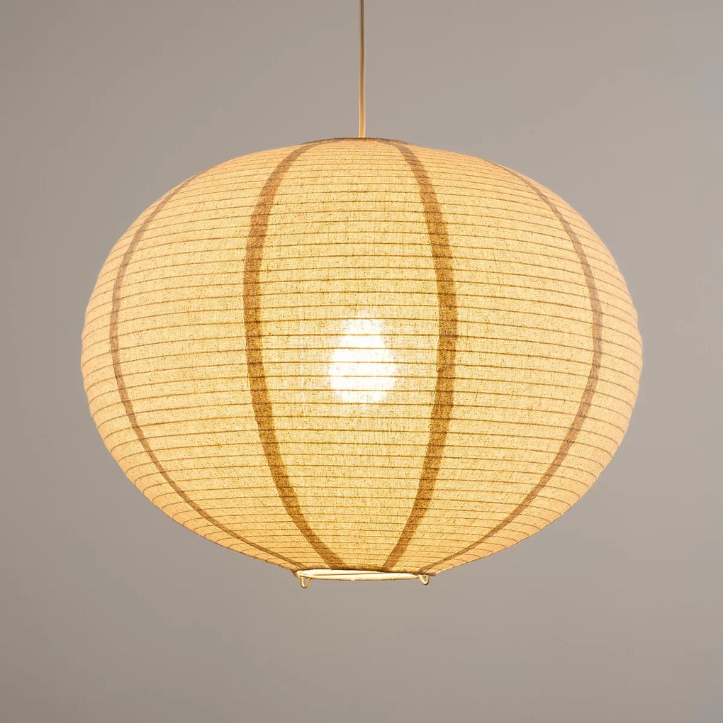 Linnen bollamp, diameter 50 cm, MARY