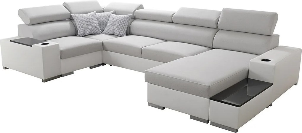 Hoekbank Pearland 101, Aanwezig, Aanwezig, 358x205x80cm, 247.03 kg, Poten: Metaal, Hout