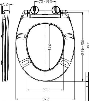 Mueller Sicilië softclose wc bril + deksel wit