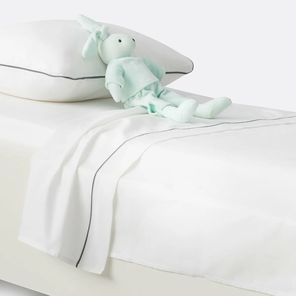 Plat laken in effen katoen, voor baby