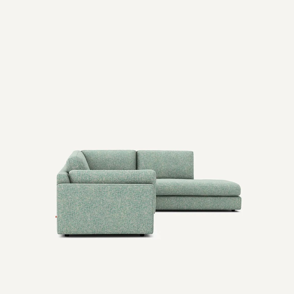 Hoekzetel met longchair van katoenmix César