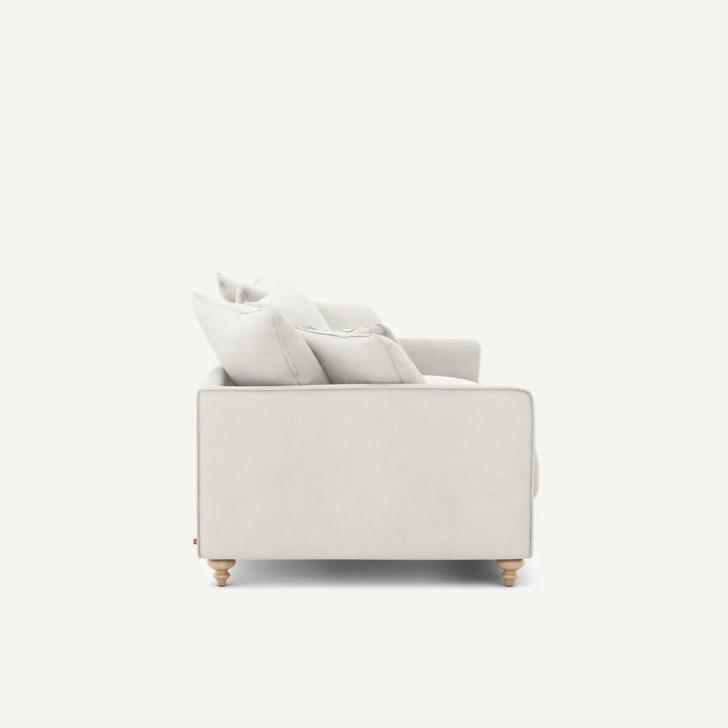 3-zits slaapbank van linnen fluweel, LAZARE