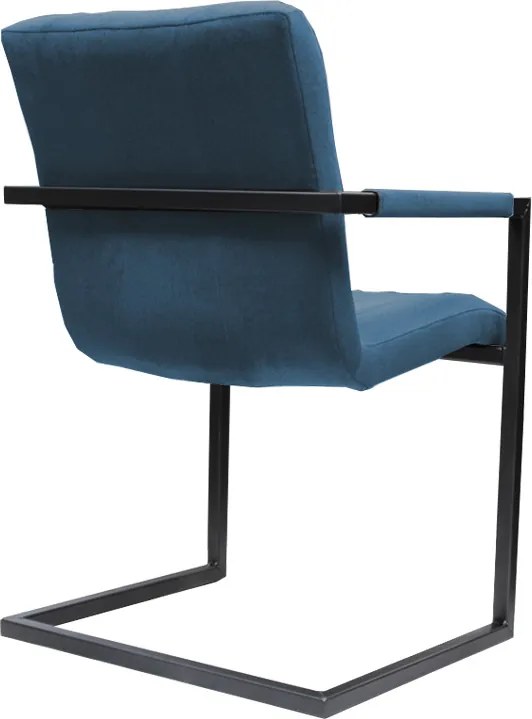 Eetkamerstoel - Lara met leuning - stof Element azure 21