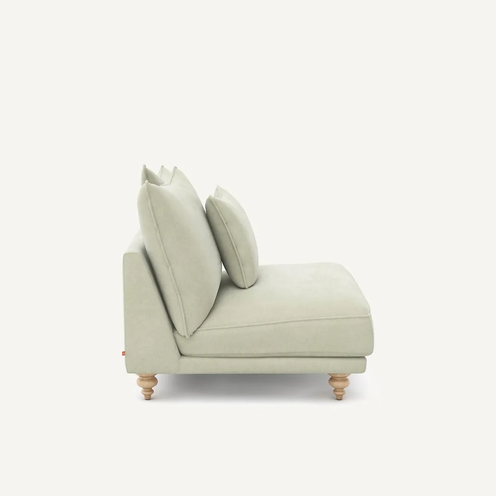 Bank van stonewashed fluweel, Lazare