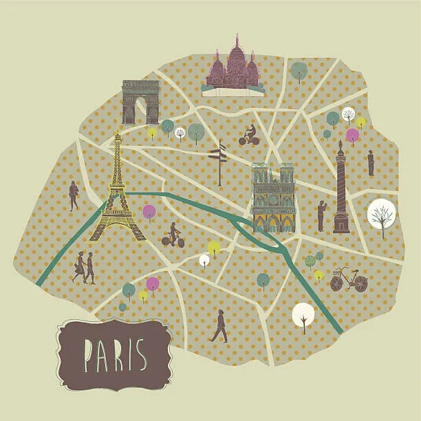 Ilustratie Paris, LavandaPrint