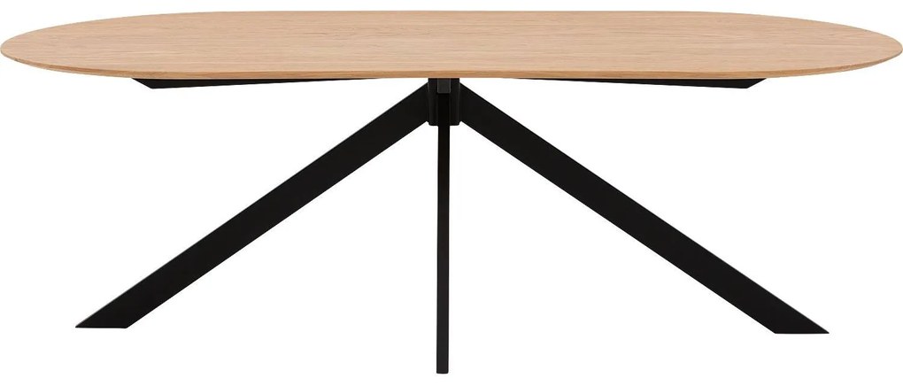 Goossens Excellent Eettafel Uniek, Semi rond 200 x 100 cm