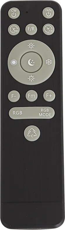 Plafondventilator wit incl. LED RGB dimbaar met afstandsbediening - Clamo